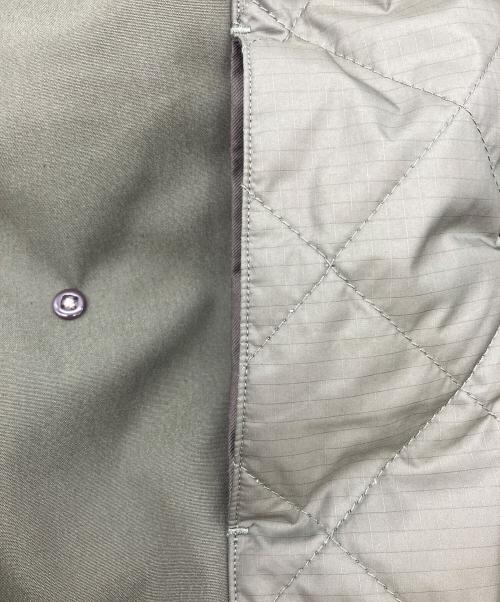THE NORTHFACE PURPLELABEL（ザ・ノースフェイス パープルレーベル）THE NORTHFACE PURPLELABEL BEAMS (ビームス) ステンカラーコート 無地　　65/35 Insulation Soutien Collar Coat グリーン サイズ:Lの古着・服飾アイテム
