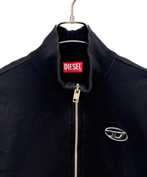 DIESEL（ディーゼル）DIESEL (ディーゼル) DIESEL ジップアップスウェット ブラック サイズ:Lの古着・服飾アイテム