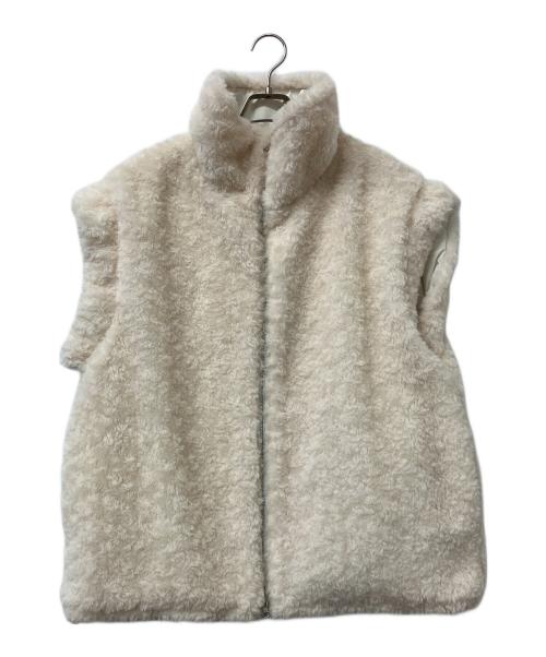 CASA FLINE（カーサフライン）CASA FLINE (カーサフライン) キルティングボアリバーシブルベスト ホワイト サイズ:Fの古着・服飾アイテム