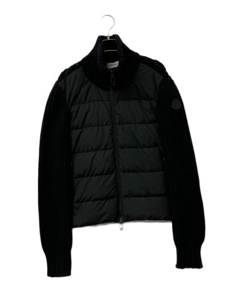 MONCLER（モンクレール）MONCLER (モンクレール) ダウンジャケット ニット切替ダウンジャケット ブラック サイズ:XSの古着・服飾アイテム