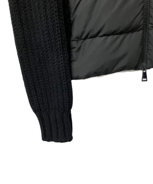 MONCLER（モンクレール）MONCLER (モンクレール) ダウンジャケット ニット切替ダウンジャケット ブラック サイズ:XSの古着・服飾アイテム