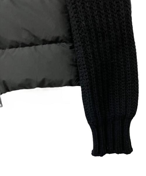 MONCLER（モンクレール）MONCLER (モンクレール) ダウンジャケット ニット切替ダウンジャケット ブラック サイズ:XSの古着・服飾アイテム