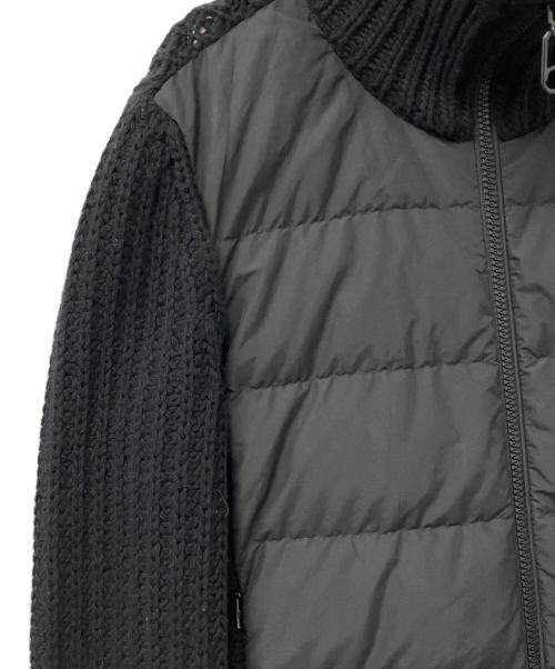 MONCLER（モンクレール）MONCLER (モンクレール) ダウンジャケット ニット切替ダウンジャケット ブラック サイズ:XSの古着・服飾アイテム
