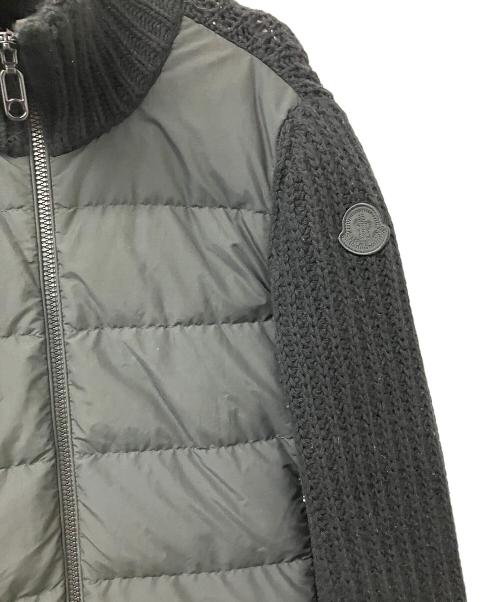 MONCLER（モンクレール）MONCLER (モンクレール) ダウンジャケット ニット切替ダウンジャケット ブラック サイズ:XSの古着・服飾アイテム