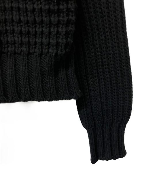 MONCLER（モンクレール）MONCLER (モンクレール) ダウンジャケット ニット切替ダウンジャケット ブラック サイズ:XSの古着・服飾アイテム