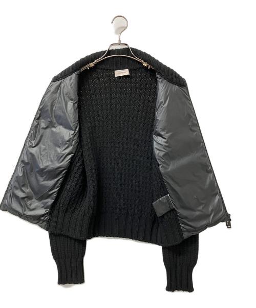 MONCLER（モンクレール）MONCLER (モンクレール) ダウンジャケット ニット切替ダウンジャケット ブラック サイズ:XSの古着・服飾アイテム