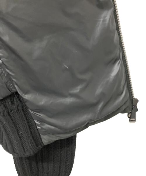 MONCLER（モンクレール）MONCLER (モンクレール) ダウンジャケット ニット切替ダウンジャケット ブラック サイズ:XSの古着・服飾アイテム