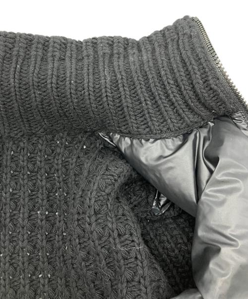 MONCLER（モンクレール）MONCLER (モンクレール) ダウンジャケット ニット切替ダウンジャケット ブラック サイズ:XSの古着・服飾アイテム