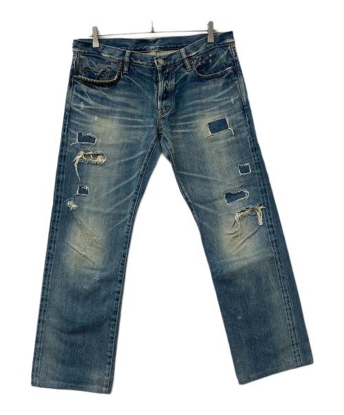 Hysteric Glamour（ヒステリックグラマー）Hysteric Glamour (ヒステリックグラマー) ダメージ加工ジーンズ インディゴ サイズ:34の古着・服飾アイテム