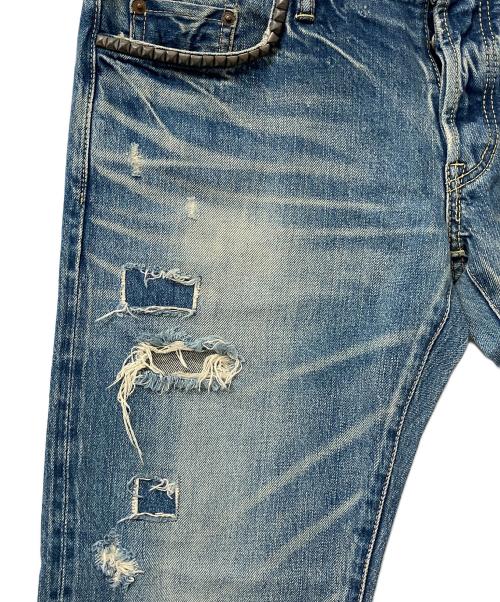 Hysteric Glamour（ヒステリックグラマー）Hysteric Glamour (ヒステリックグラマー) ダメージ加工ジーンズ インディゴ サイズ:34の古着・服飾アイテム