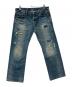 Hysteric Glamour（ヒステリックグラマー）の古着「ダメージ加工ジーンズ」｜インディゴ