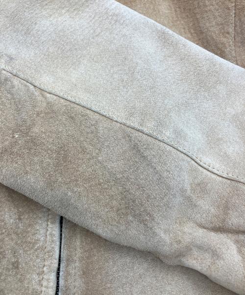 ISSEY MIYAKE（イッセイミヤケ）ISSEY MIYAKE (イッセイミヤケ) スウェードジャケット ベージュ サイズ:Mの古着・服飾アイテム