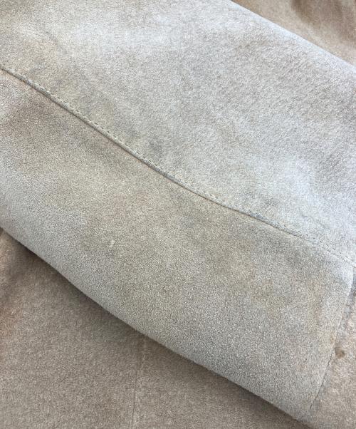 ISSEY MIYAKE（イッセイミヤケ）ISSEY MIYAKE (イッセイミヤケ) スウェードジャケット ベージュ サイズ:Mの古着・服飾アイテム