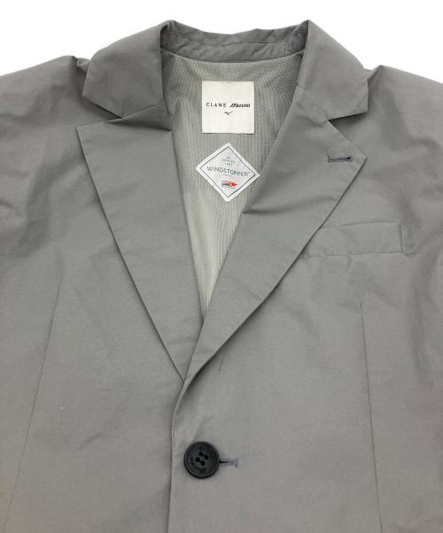 CLANE（クラネ）CLANE (クラネ) MIZUNO (ミズノ) テーラードジャケット　WINDSTOPPER TAILORED JACKET グレー サイズ:SIZE1の古着・服飾アイテム
