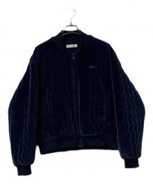 LACOSTE（ラコステ）の古着「ボンバージャケット フリースジャケット」｜ブルー