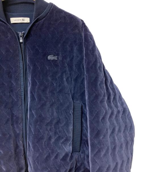 LACOSTE（ラコステ）LACOSTE (ラコステ) ボンバージャケット フリースジャケット ブルー サイズ:38の古着・服飾アイテム