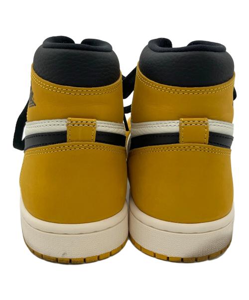 NIKE（ナイキ）NIKE (ナイキ) ハイカットスニーカー　AIR JORDAN1 イエロー×ホワイト×ブラック サイズ:SIZE26.5の古着・服飾アイテム