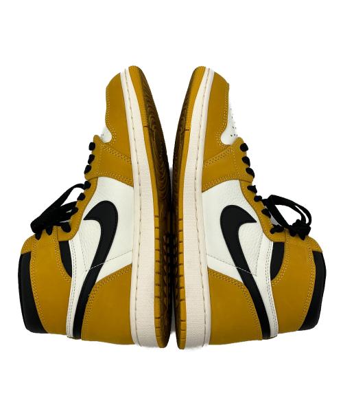NIKE（ナイキ）NIKE (ナイキ) ハイカットスニーカー　AIR JORDAN1 イエロー×ホワイト×ブラック サイズ:SIZE26.5の古着・服飾アイテム