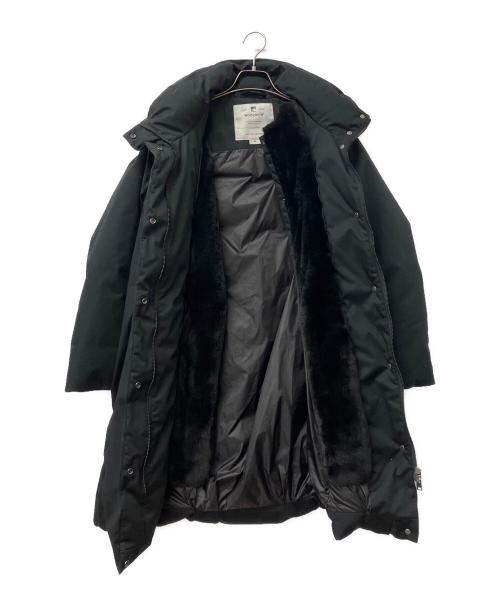 WOOLRICH（ウールリッチ）WOOLRICH (ウールリッチ) フーデットロングダウンコート ブラック サイズ:XSの古着・服飾アイテム