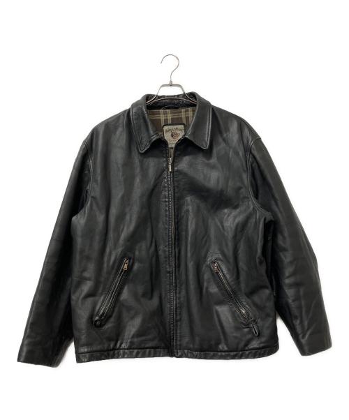 HARRY&MOORE（ハリー＆ムーア）HARRY&MOORE (ハリー＆ムーア) レザージャケット　イタリア製 ブラック サイズ:不明の古着・服飾アイテム