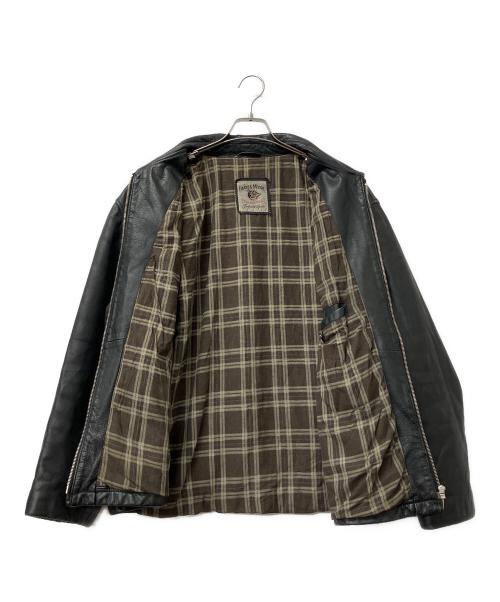 HARRY&MOORE（ハリー＆ムーア）HARRY&MOORE (ハリー＆ムーア) レザージャケット　イタリア製 ブラック サイズ:不明の古着・服飾アイテム