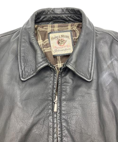 HARRY&MOORE（ハリー＆ムーア）HARRY&MOORE (ハリー＆ムーア) レザージャケット　イタリア製 ブラック サイズ:不明の古着・服飾アイテム