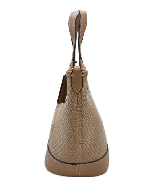COACH（コーチ）COACH (コーチ) COACH　ハンナ バケット バッグ・ホース アンド キャリッジ　ハンドバッグ ベージュの古着・服飾アイテム
