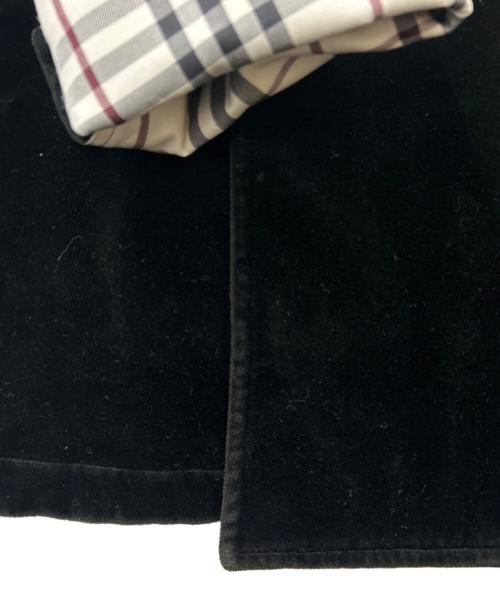BURBERRY BLACK LABEL（バーバリーブラックレーベル）BURBERRY BLACK LABEL (バーバリーブラックレーベル) BURBERRY BLACK LABEL　ベロアナポレオンコート ブラック サイズ:Ｍの古着・服飾アイテム