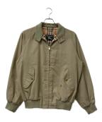 Burberry'sバーバリーズ）の古着「ハリントンジャケット　ノバチェック　90’ｓ　」｜カーキ