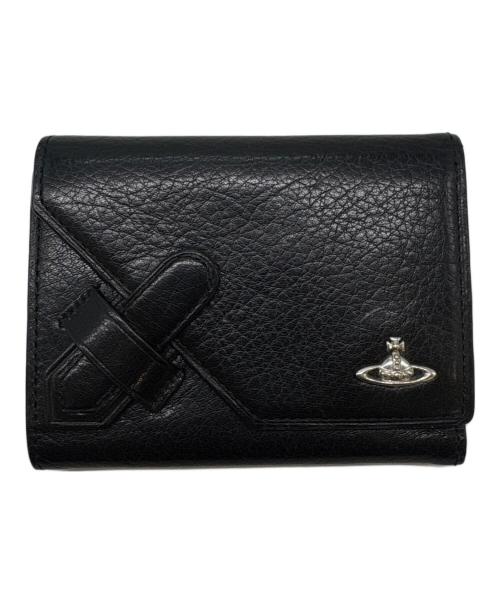 Vivienne Westwood（ヴィヴィアンウエストウッド）Vivienne Westwood (ヴィヴィアンウエストウッド) Vivienne Westwood 　3つ折り財布 ブラックの古着・服飾アイテム