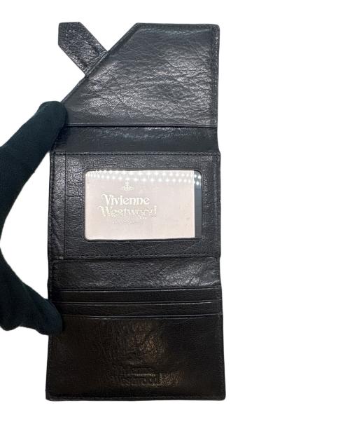 Vivienne Westwood（ヴィヴィアンウエストウッド）Vivienne Westwood (ヴィヴィアンウエストウッド) Vivienne Westwood 　3つ折り財布 ブラックの古着・服飾アイテム