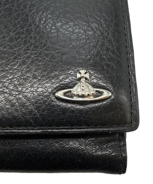Vivienne Westwood（ヴィヴィアンウエストウッド）Vivienne Westwood (ヴィヴィアンウエストウッド) Vivienne Westwood 　3つ折り財布 ブラックの古着・服飾アイテム