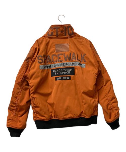 AVIREX（アヴィレックス）AVIREX (アヴィレックス) フライトジャケット　TYPE MA-1 GT-10 オレンジ サイズ:Lの古着・服飾アイテム