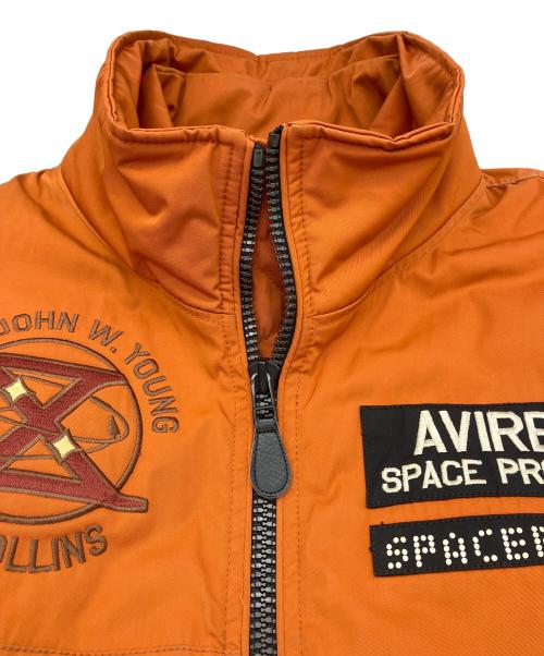 AVIREX（アヴィレックス）AVIREX (アヴィレックス) フライトジャケット　TYPE MA-1 GT-10 オレンジ サイズ:Lの古着・服飾アイテム