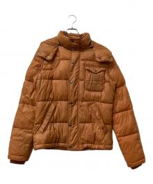 DIESEL（ディーゼル）の古着「ダウンジャケット　メタルワッペン付」｜オレンジ