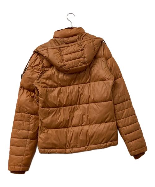 DIESEL（ディーゼル）DIESEL (ディーゼル) ダウンジャケット　メタルワッペン付 オレンジ サイズ:Sの古着・服飾アイテム