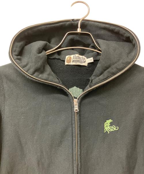 A BATHING APE（アベイシングエイプ）A BATHING APE (アベイシングエイプ) ジップアップパーカー ブラック サイズ:Sの古着・服飾アイテム