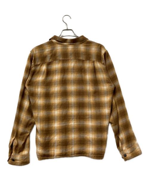 FIVE BROTHER（ファイブブラザー）FIVE BROTHER (ファイブブラザー) ワークシャツ　オンブレーチェック オレンジ サイズ:Lの古着・服飾アイテム