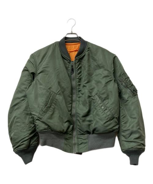 ALPHA（アルファ）ALPHA (アルファ) MA-1ジャケット　USAF 60s @ セージグリーン サイズ:Lの古着・服飾アイテム