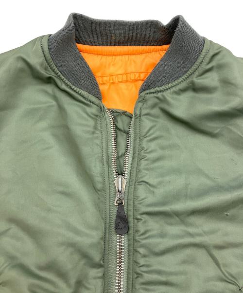 ALPHA（アルファ）ALPHA (アルファ) MA-1ジャケット　USAF 60s @ セージグリーン サイズ:Lの古着・服飾アイテム