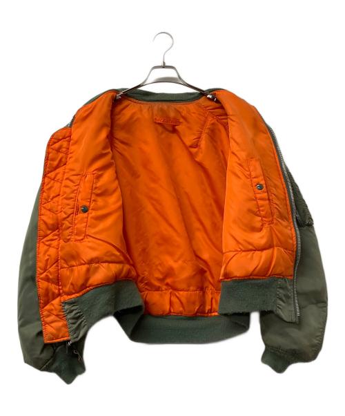 ALPHA（アルファ）ALPHA (アルファ) MA-1ジャケット　90’s  セージグリーン サイズ:Lの古着・服飾アイテム