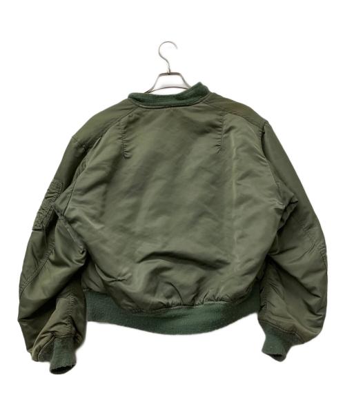 ALPHA（アルファ）ALPHA (アルファ) MA-1ジャケット　90’s  セージグリーン サイズ:Lの古着・服飾アイテム