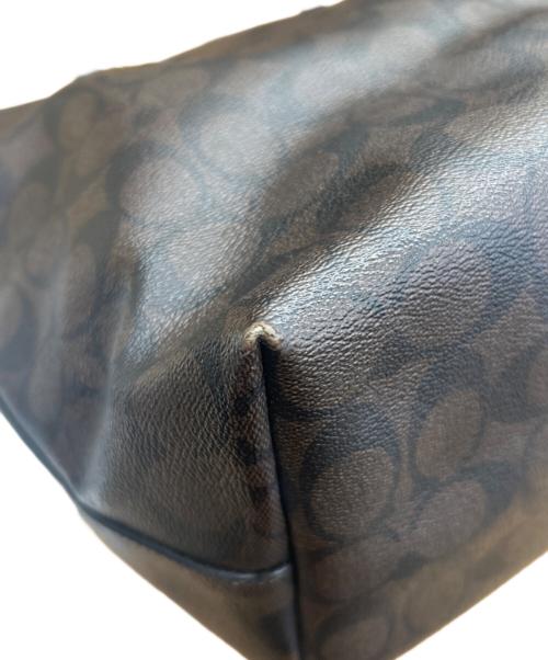 COACH（コーチ）COACH (コーチ) シグネチャー　COACH　トートバッグ ブラウンの古着・服飾アイテム