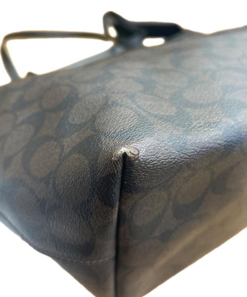 COACH（コーチ）COACH (コーチ) シグネチャー　COACH　トートバッグ ブラウンの古着・服飾アイテム