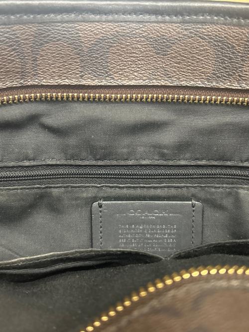 COACH（コーチ）COACH (コーチ) シグネチャー　COACH　トートバッグ ブラウンの古着・服飾アイテム