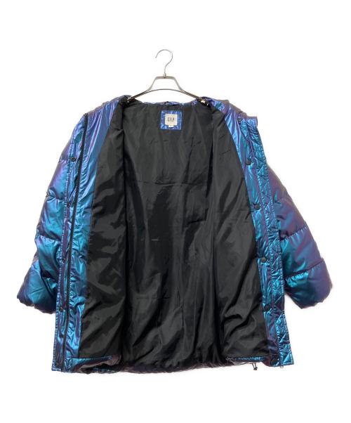 GAP（ギャップ）GAP (ギャップ) ミッドダウンジャケット メタリックブルー サイズ:Sの古着・服飾アイテム