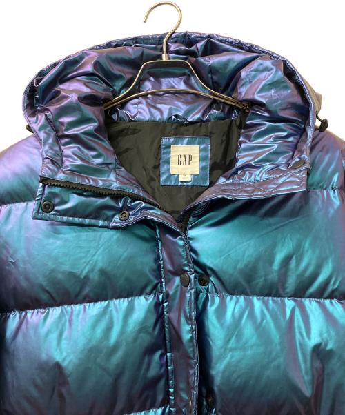 GAP（ギャップ）GAP (ギャップ) ミッドダウンジャケット メタリックブルー サイズ:Sの古着・服飾アイテム