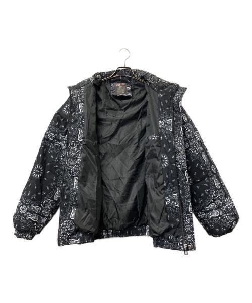 uaboni（ユアボニ）uaboni (ユアボニ) ダウンジャケット　ペイズリ― ブラック サイズ:SIZE 48の古着・服飾アイテム