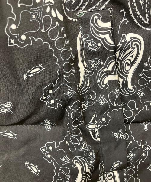 uaboni（ユアボニ）uaboni (ユアボニ) ダウンジャケット　ペイズリ― ブラック サイズ:SIZE 48の古着・服飾アイテム