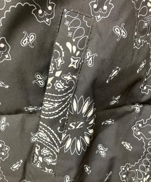 uaboni（ユアボニ）uaboni (ユアボニ) ダウンジャケット　ペイズリ― ブラック サイズ:SIZE 48の古着・服飾アイテム